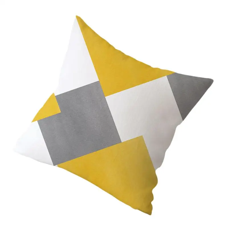 45*45 см Новый геометрический полосатый Чехол Подушка Элегантный Желтый
