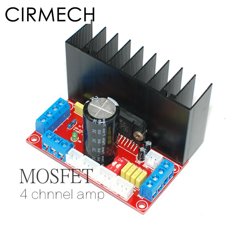 CIRMECH Hi-Fi MOSFET TDA7850 4-канальный домашний усилитель плата автомобильного аудио