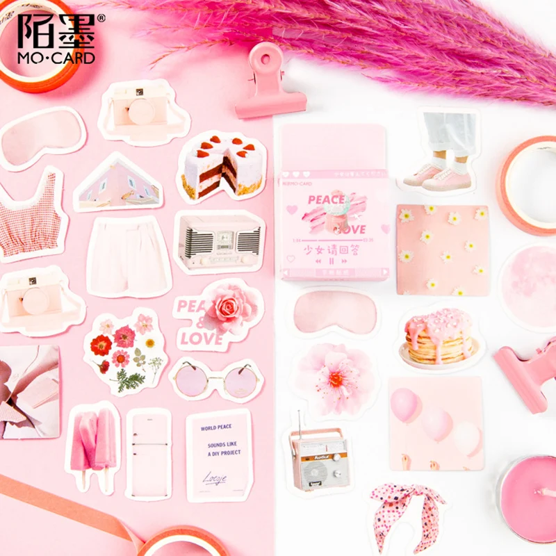 46 шт./кор. милые наклейки закуски канцелярские принадлежности Kawaii стикеры на