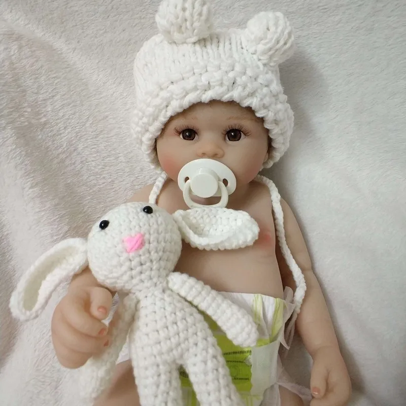 

Newborn Photography Costume White Knitted Crochet Hat+Doll 2Pcs/Set Studio Baby Photo Props Accessories Baby Caps Toy Fotografia