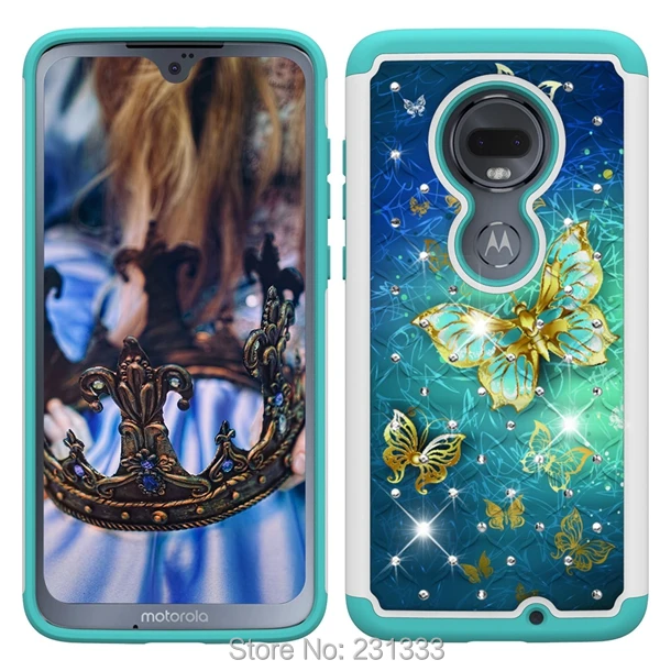 C-ku гибридный жесткий чехол для Motorola MOTO G7 Power Z4 Play Alcatel 1X Evolve Diamond 100 шт. | Мобильные