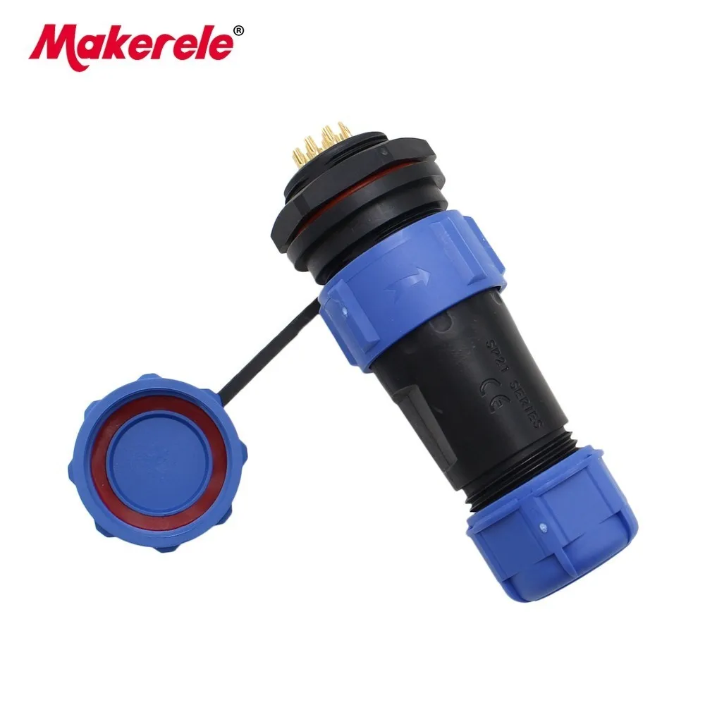 

Waterproof Aviation Plug And Socket Cable Connector 12 Pin IP68 Diameter 21mm Rear Nut Socket SP21 Suitable For 8-12mm Cable