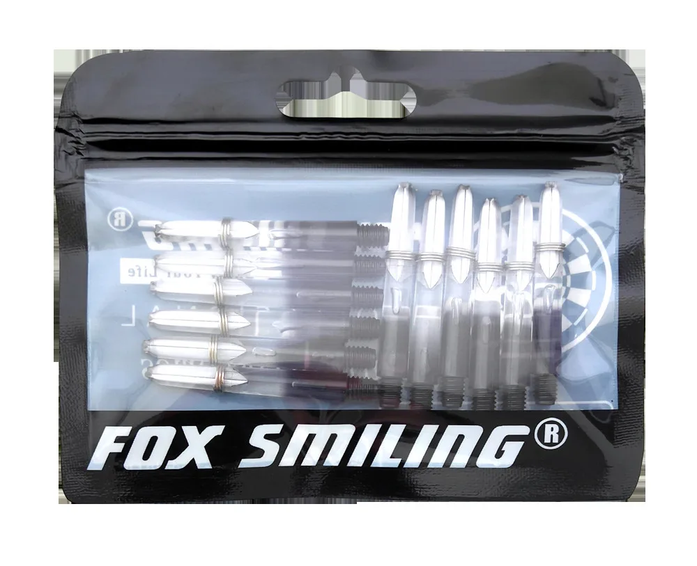 Fox Smiling 30 шт. синий черный прозрачный 35/48 мм нейлон Пластиковые дротики валы 2BA для