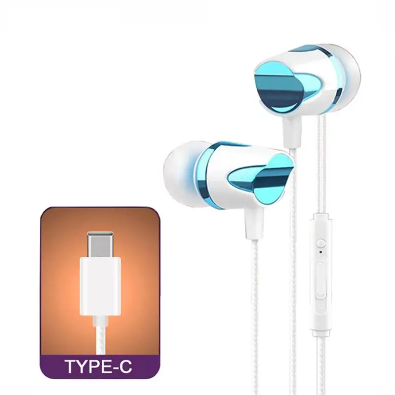 Проводной Тип C наушники HiFi стерео игровые предотвращает заломы и линии