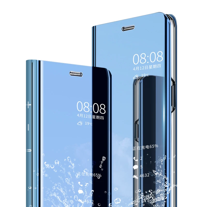 Чехол для Huawei Y5 Y6 Y7 Y9 Prime 2018 умный зеркальный Прозрачный чехол Honor 8 9 10 Lite 7A 7C Pro