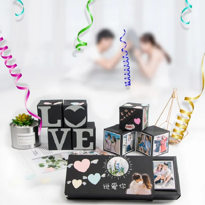 Отличная креативная коробка для сюрпризов DIY подарок фотоальбом подарка на день