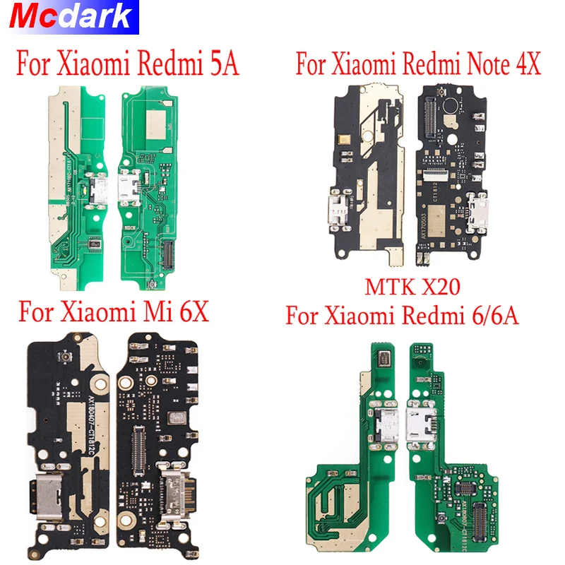 USB плата для Xiaomi Redmi 5A Note 4X штепсельная с разъемом зарядки гибкий кабель