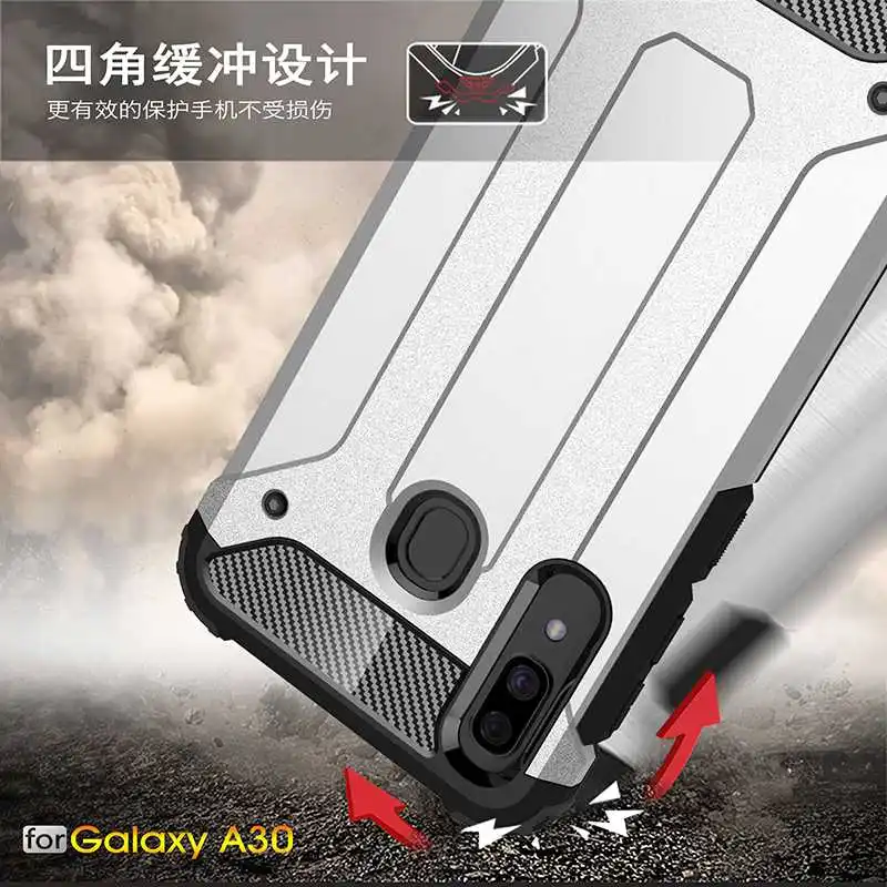 Mokoemi Iron Armor Shock Proof 6.4&quotFor Samsung Galaxy A30 Case For cell Phone Cover |