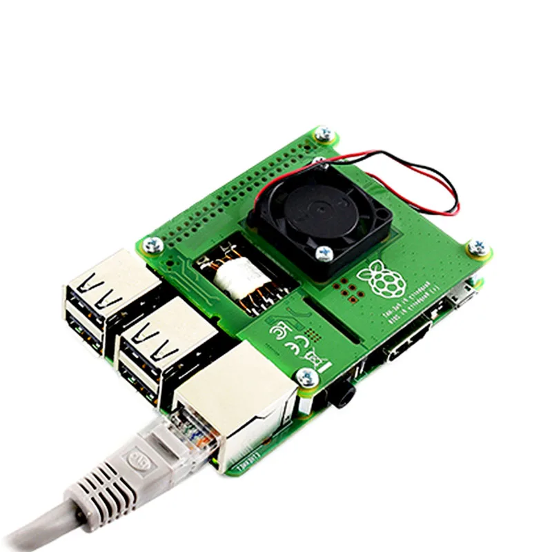 Raspberry Pi Power over Ethernet HAT для 3B + и 802.3af PoE network|Демонстрационные стенды| |