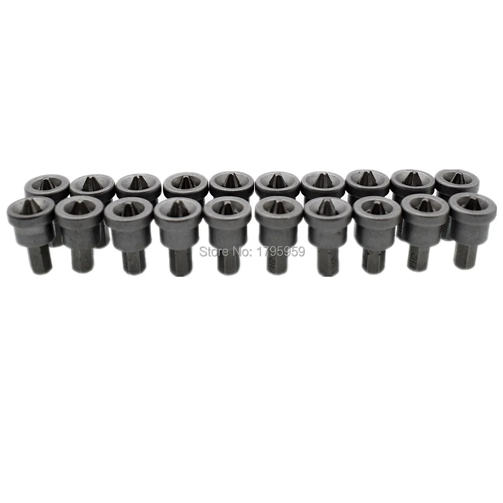 20 шт 25 мм PH2 отвертка Philips Bits комплект 1/4 &quotШестигранным хвостовиком