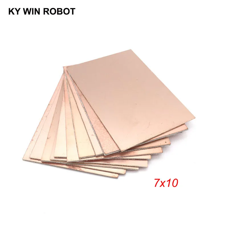 2 шт. FR4 PCB 7x10 см 7*10 двухсторонняя медная плакированная пластина сделай сам набор