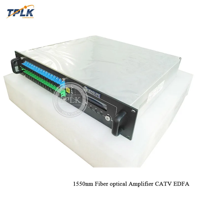 Оригинальный 3U волоконно оптический усилитель CATV 64 Порты и разъёмы EDFA с WDM 1550nm