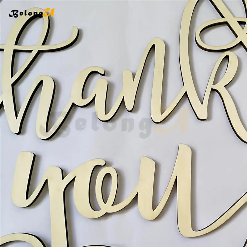 1 шт. знак благодарности свадебное украшение деревенская винтажная вечеринка