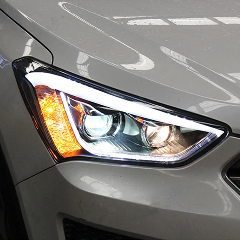 ROADOT HID Rio светодиодный фары для hyundai Santafe Santa fe Автомобильный Стайлинг биксеноновый
