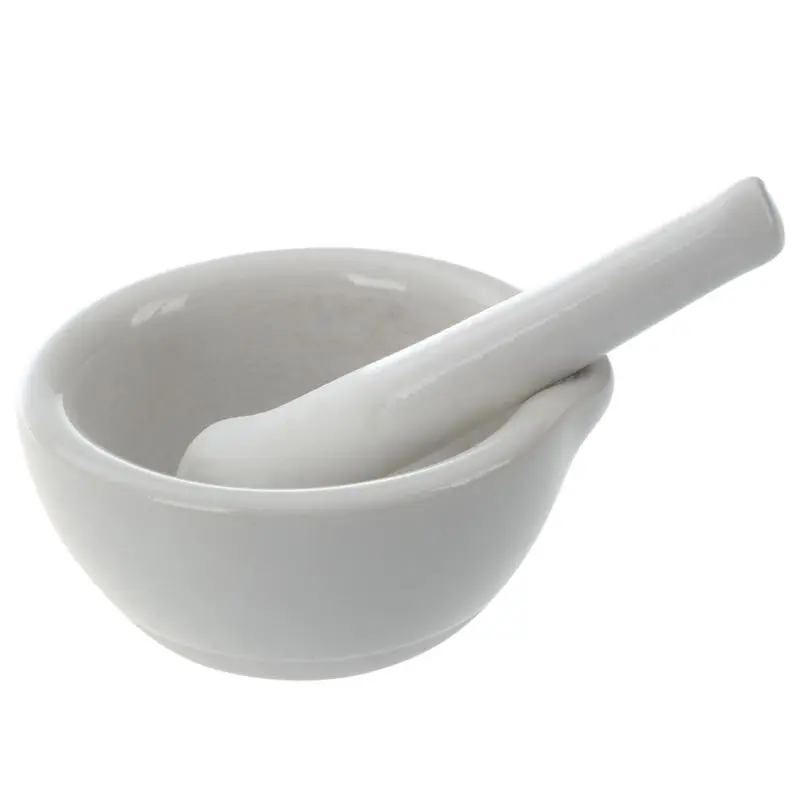 60mm Mini Porcelain Mortar and Pestle Mixing Grinding Bowl Set DIY Tool White | Дом и сад