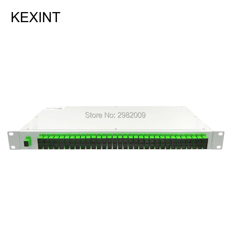 Стеллажный волоконно-оптический ПЛК-Сплиттер KEXINT 1U 1x64 мини-модуль тип кабеля colo