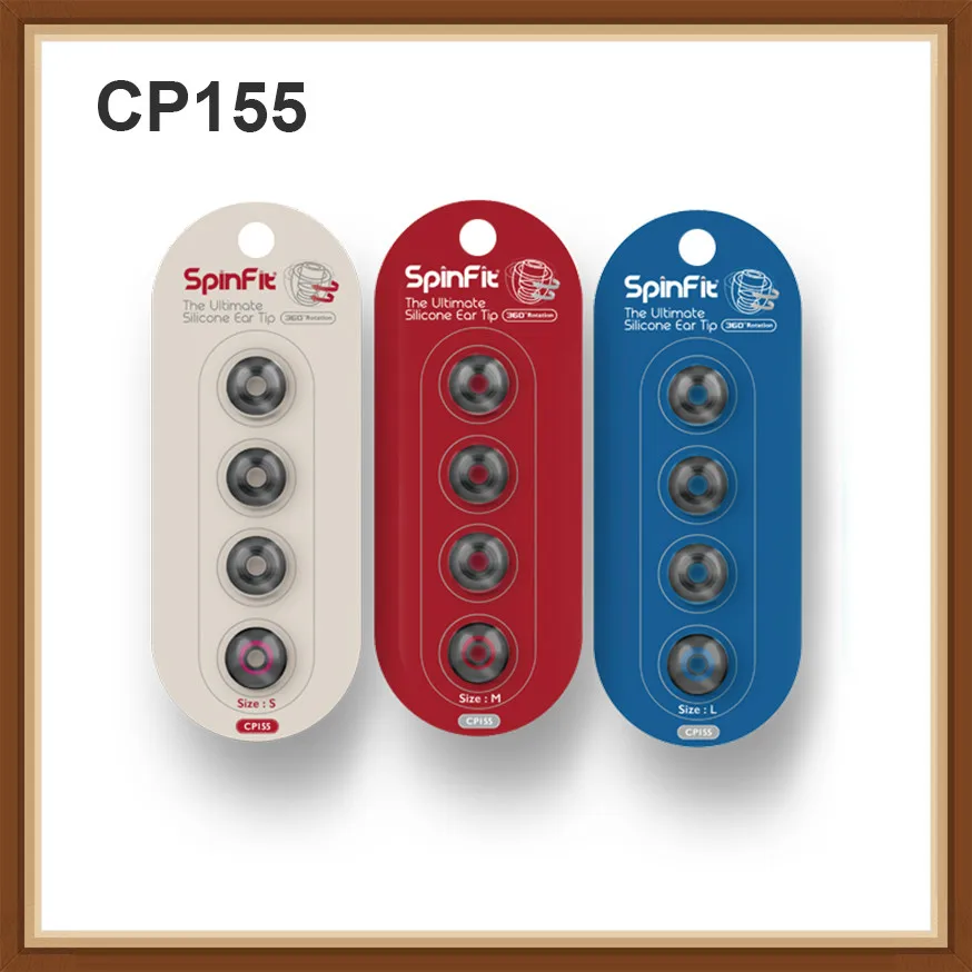 SpinFit CP155 5 мм запатентованные высококачественные силиконовые наушники вкладыши