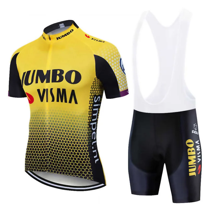 2019 Pro Team Jumbo Visma набор велосипедных футболок мужские велосипедные Майо Mtb Racing Ropa