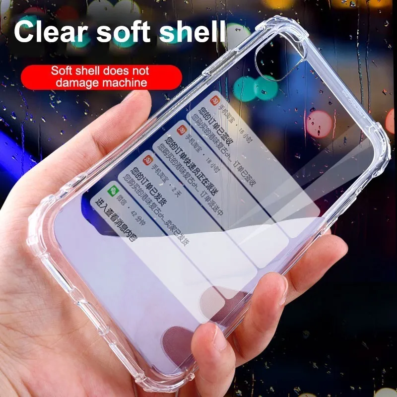 Роскошный противоударный прозрачный силиконовый чехол CHUYI для IPhone X XS XR мягкий