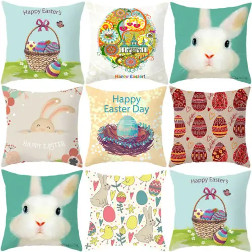1 шт. милый Чехол на подушку с кроликом Пасхальный праздник диван кровать