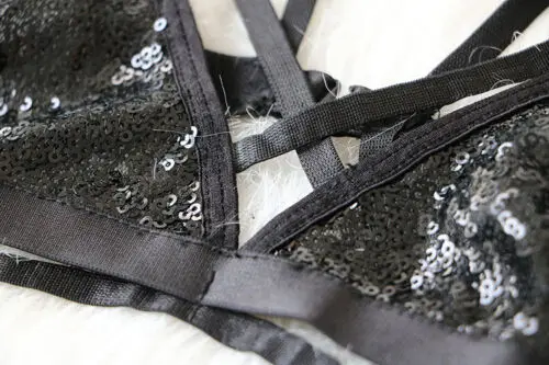 Женское сексуальное нижнее белье с кружевными ремешками бюстье Холтер