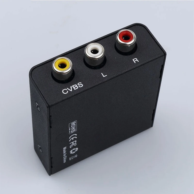 AABB-Mini HD 1080P HDMI 2AV видео конвертер коробка в RCA AV/CVSB L/R Поддержка NTSC PAL выход AV адаптер
