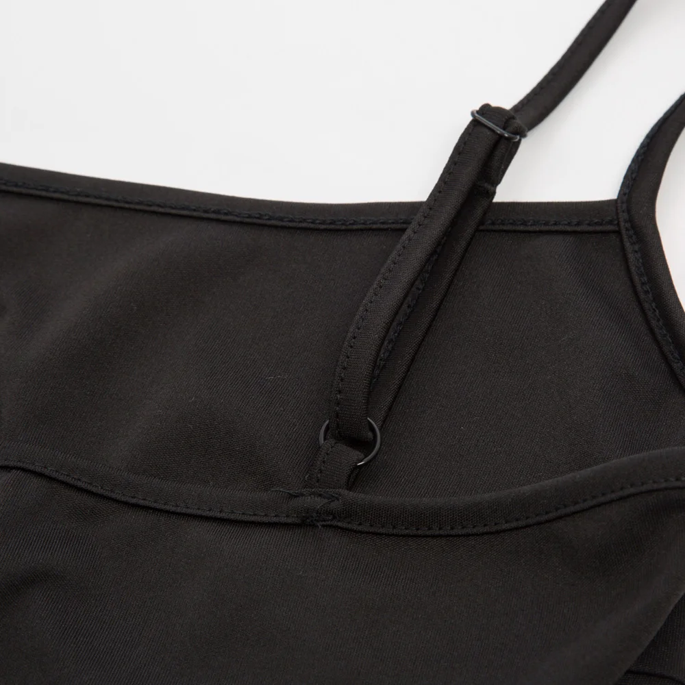 GK Женская Двухслойная юбка американка на тонких бретельках простое свободное