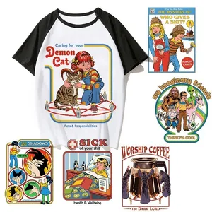 Мужская футболка с изображением сатаны, суперъестественная футболка в американском стиле, с изображением черепа инопланетянина, для хип-хопа, 2019