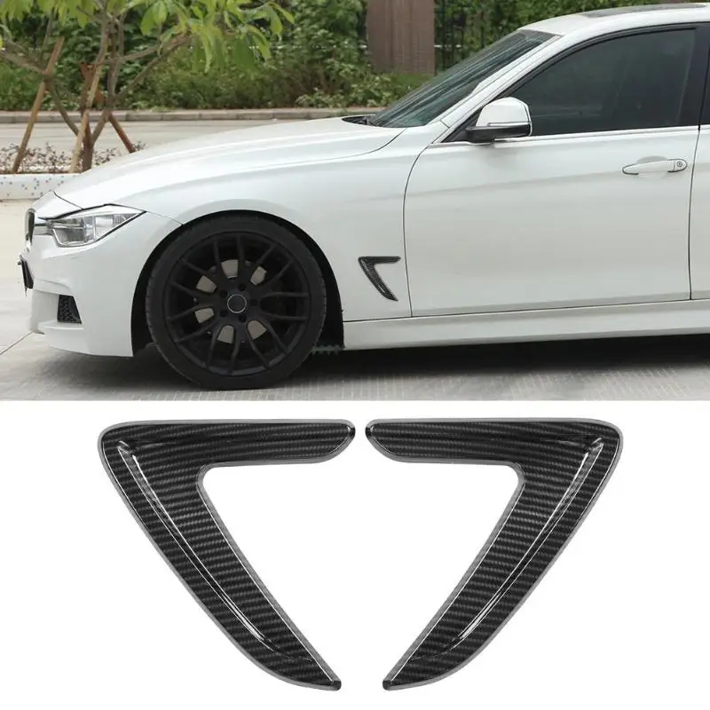 VODOOL 1 Pair Car Side Air Vent Cover Styling Trim Fender Stickers for BWM 3 Series F30 2012-2016 Sticker Accessories | Автомобили и