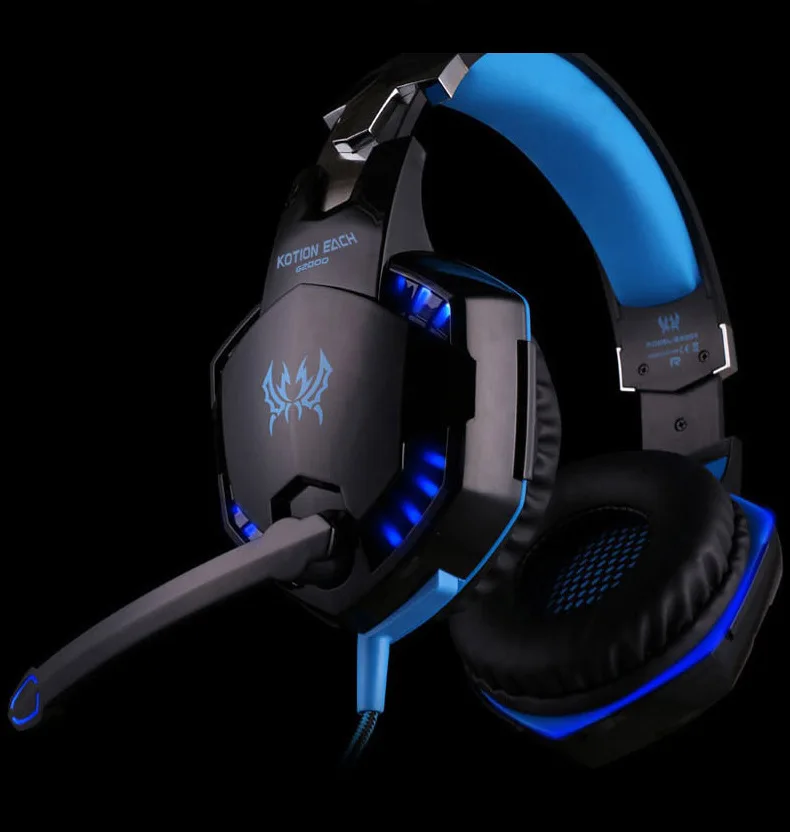 G2000 игровые гарнитуры большие наушники со световым микрофоном стерео с глубокими