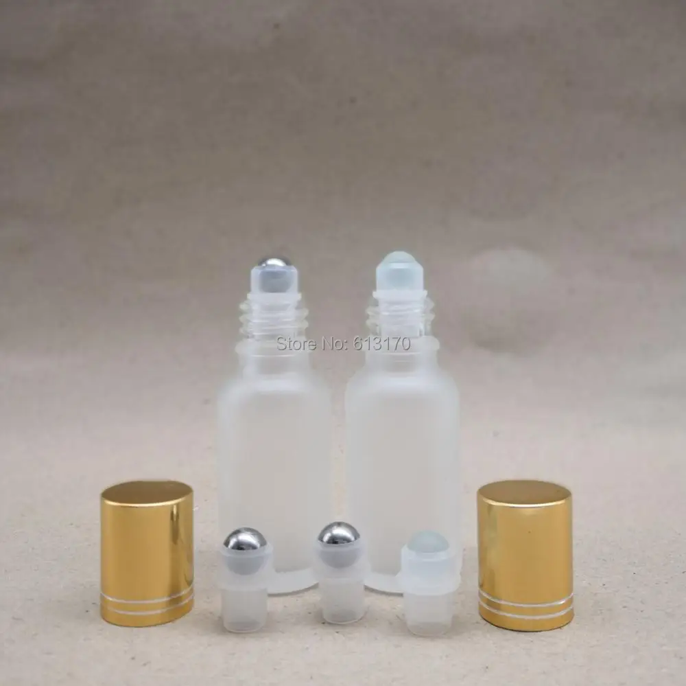 Пробные пробирки масляные роликовые бутылки Золотое стекло 10 мл матовое