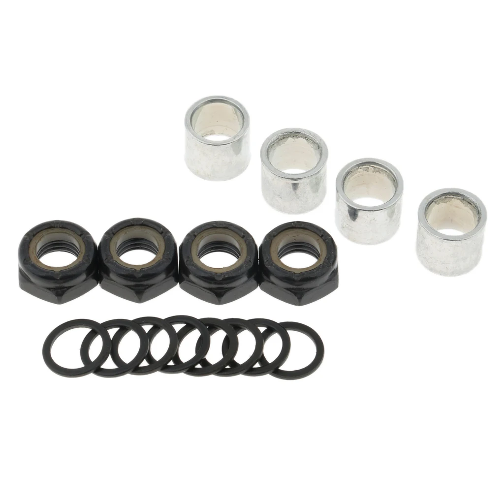 Perfeclan Skateboard Longbaord Bearing Spacers Washers Nuts Speed Rings Set | Спорт и развлечения