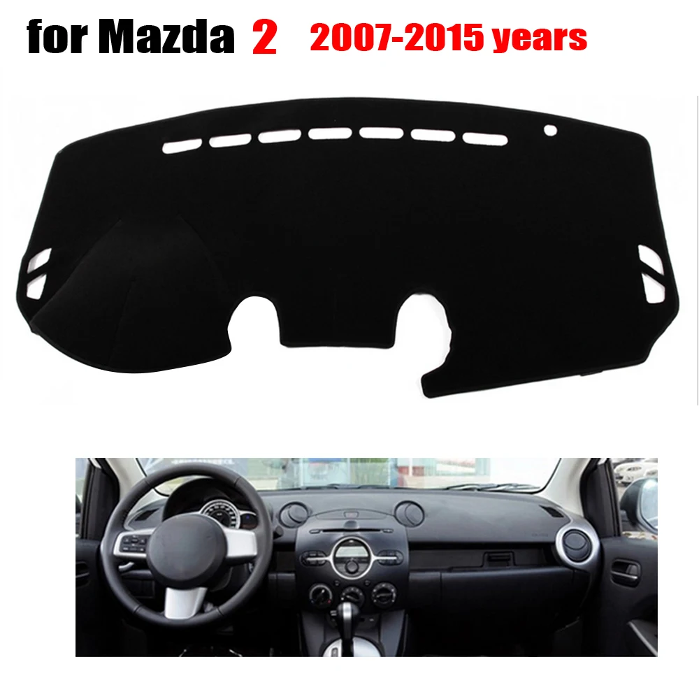 Чехлы для приборной панели автомобиля коврик MAZDA 2 от 2007 до 2015 лет левого руля