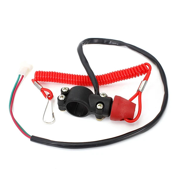 1 шт. DC 12V универсальный мотоцикл QUAD ATV ДВИГАТЕЛЬ стоп закрытый трос Kill