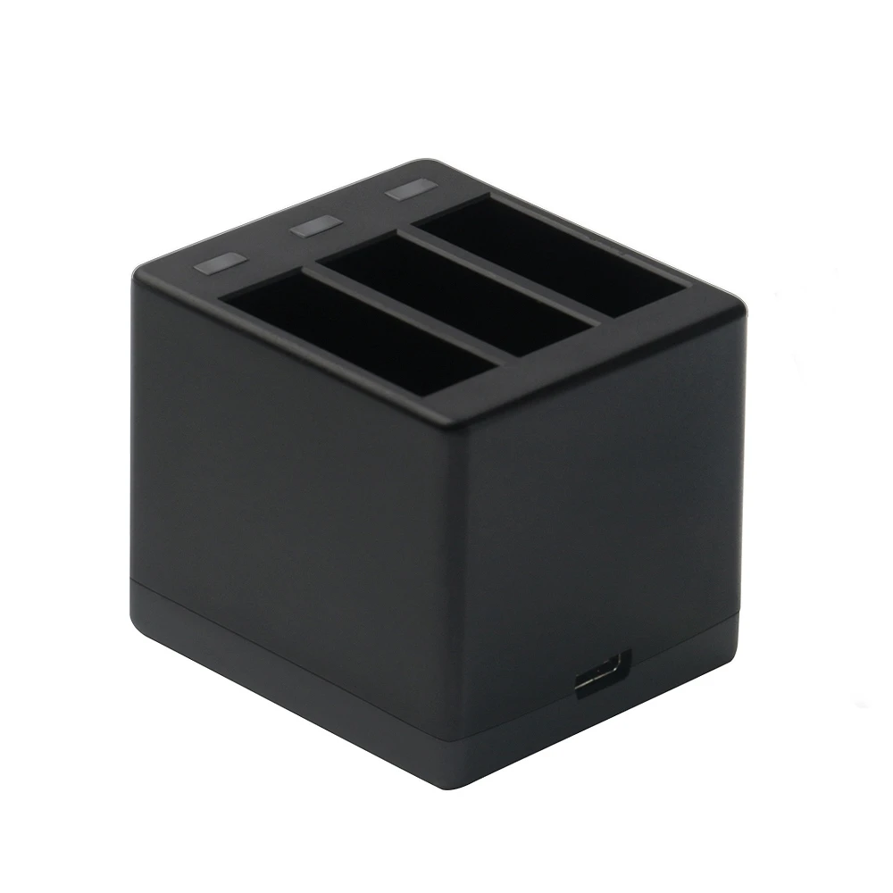 Быстрое 3 канальное зарядное устройство с usb кабелем для Hero 5 6 Black 7 2018 Black|Зарядные
