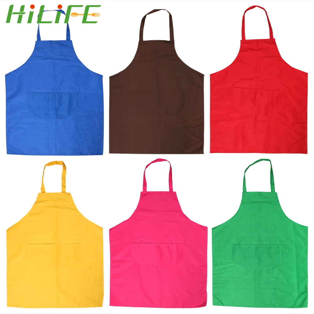HILIFE чистый цвет для домашнего ресторана платье выпечки кухонный фартук бытовые