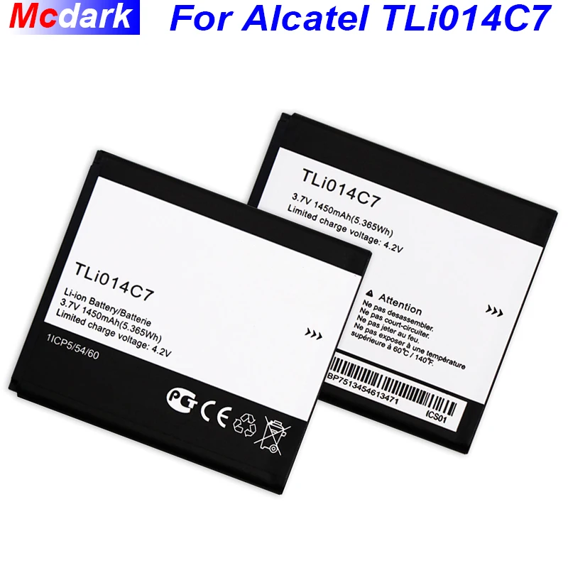 Аккумулятор TLi014C7 для ALCATEL onetouch Pixi First 4024D 4 0 дюйма 1ICP5/54/60 1450 мАч|Аккумуляторы