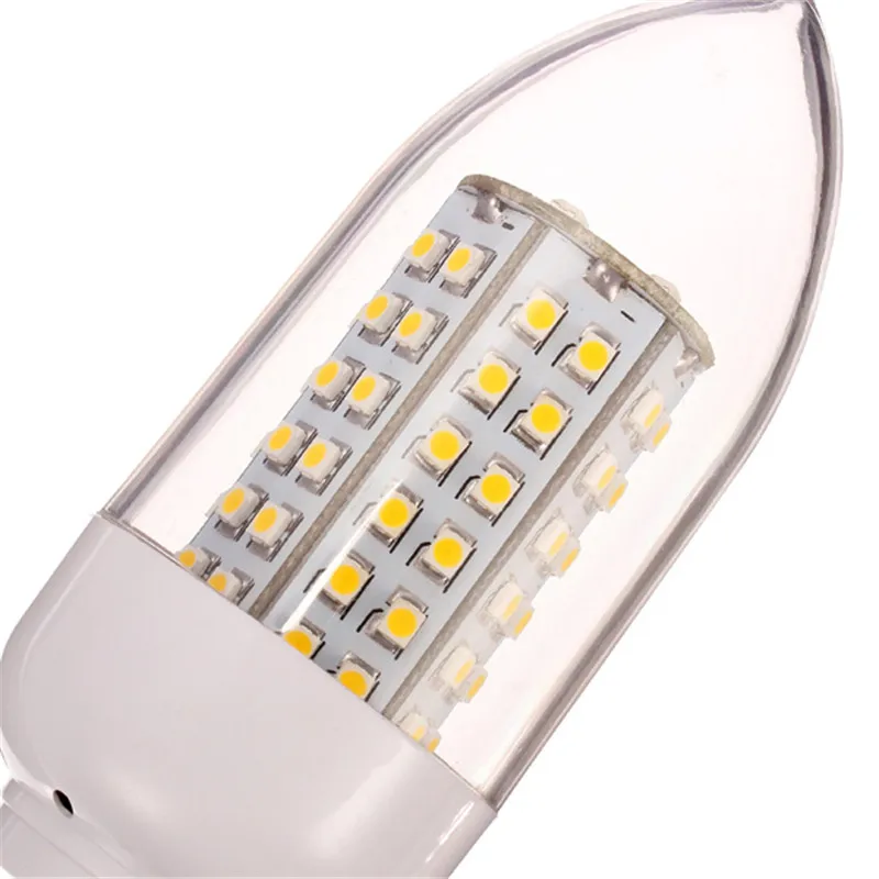 CLAITE E14 супер яркий 5 Вт светодиодный лампы 80 SMD 3528 AC 85 265 V теплый белый свет мозоли