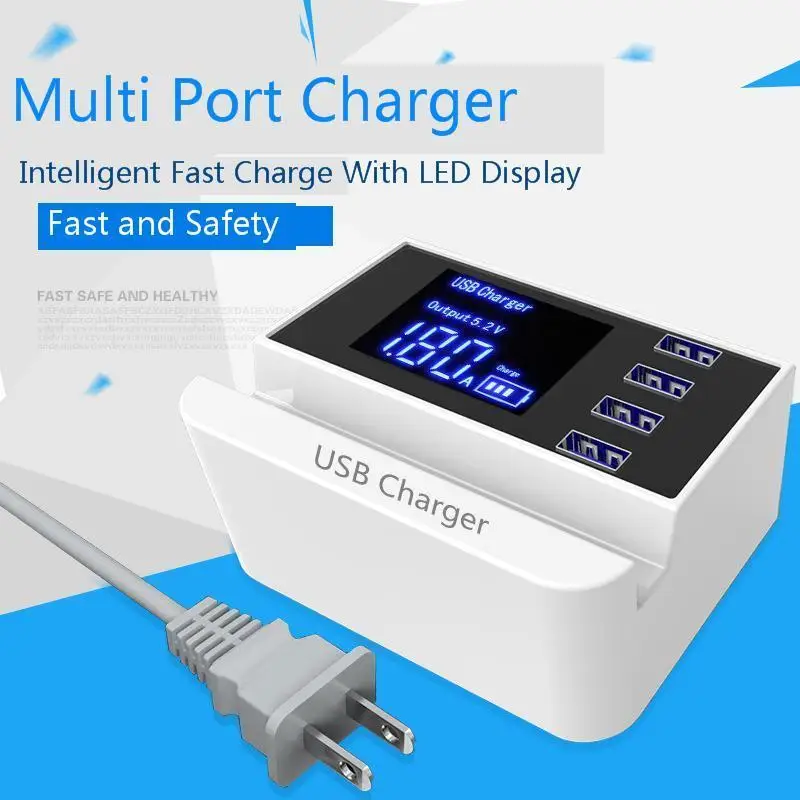 Сетевое зарядное устройство 5 В 4 порта USB а|Зарядные устройства для телефонов| |