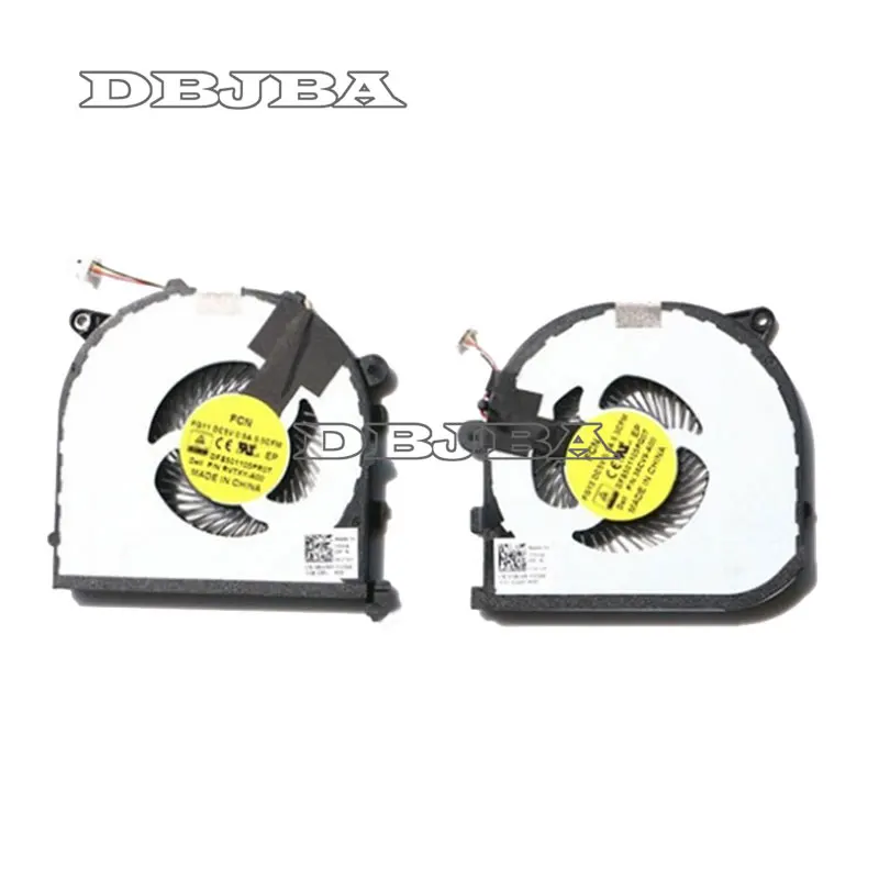 Вентилятор для Dell XPS 15 9550 Precision 5510 CPU + GPU охлаждающий вентилятор DFS501105PQ0T DFS501105PR0T 0RVTXY