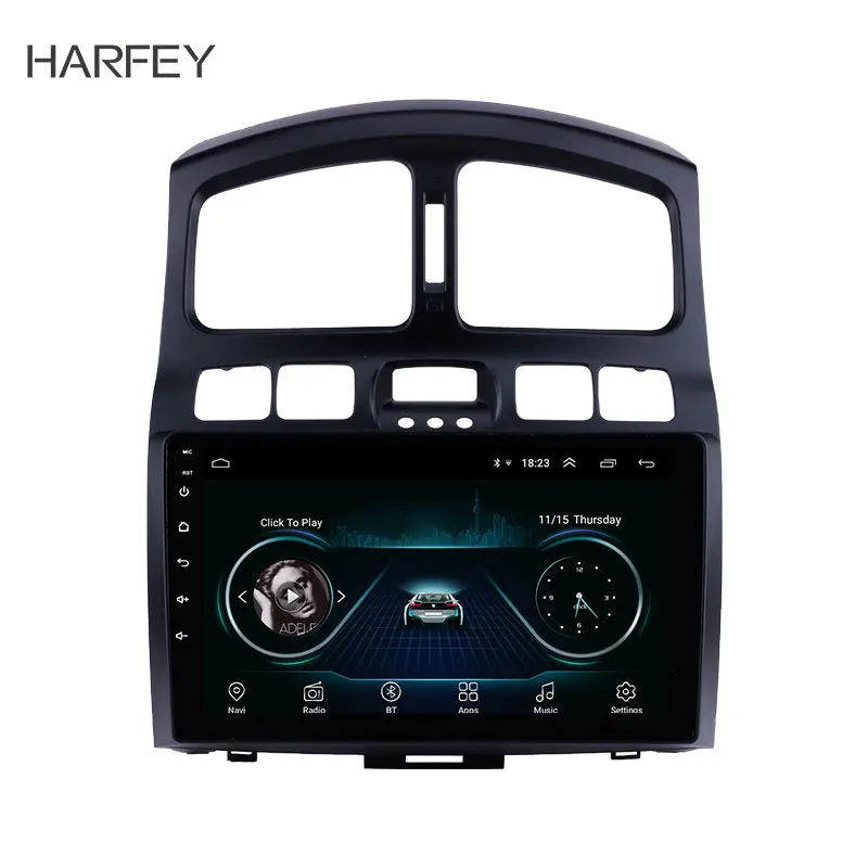 Harfey Android 9 1 для 2005 2015 Hyundai Classic Santa Fe дюймов HD сенсорный экран головное устройство GPS