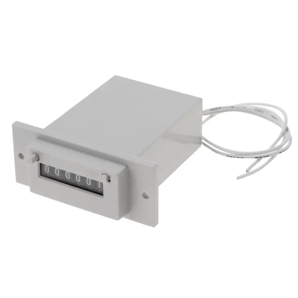 Электромагнитный импульсный счетчик 6 цифр AC110V / AC220V/DC24V новый стиль 2019|Счетчики| |