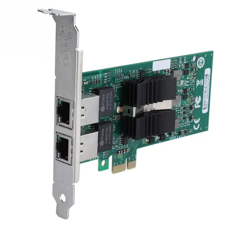 Для INTEL 82576 Gigabit PCI e Dual Порты и разъёмы сетевая карта адаптера для рабочего стола 1000
