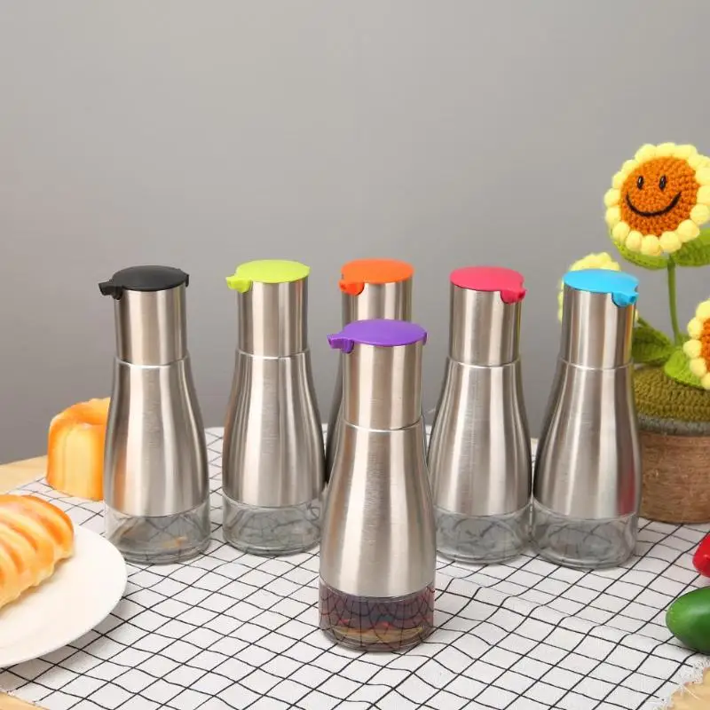 320 мл нержавеющая сталь бутылка для приправ масло уксус Диспенсер Для Хранения