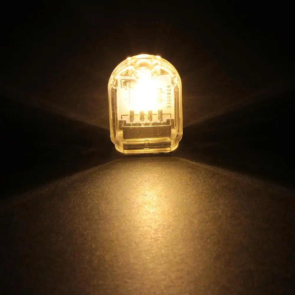 CLAITE Портативный мини USB LED жёлтый декоративный светодиодный Дюралайт Ночной