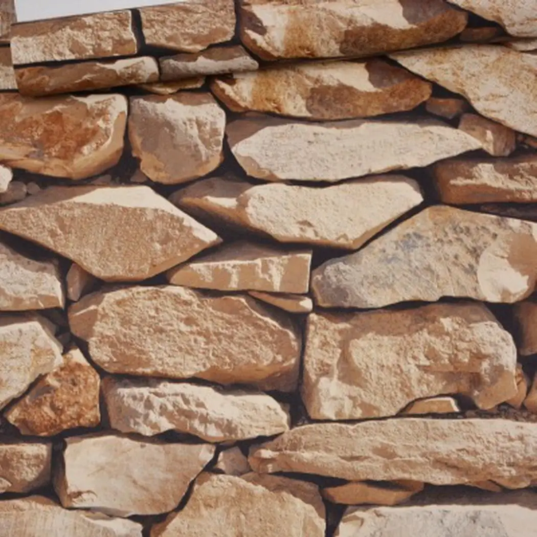 Настенные украшения ретро 3D моделирование камень напечатанный дом отель магазин