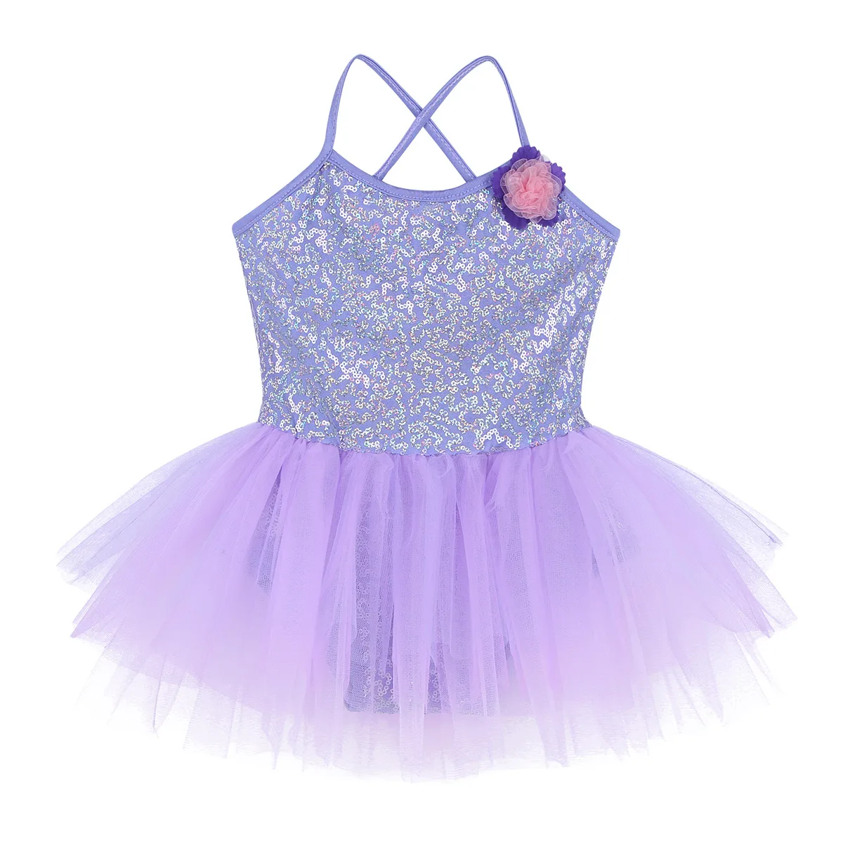 Детские Балетные платья для девочек FEESHOW современные костюмы Одежда танцев трико