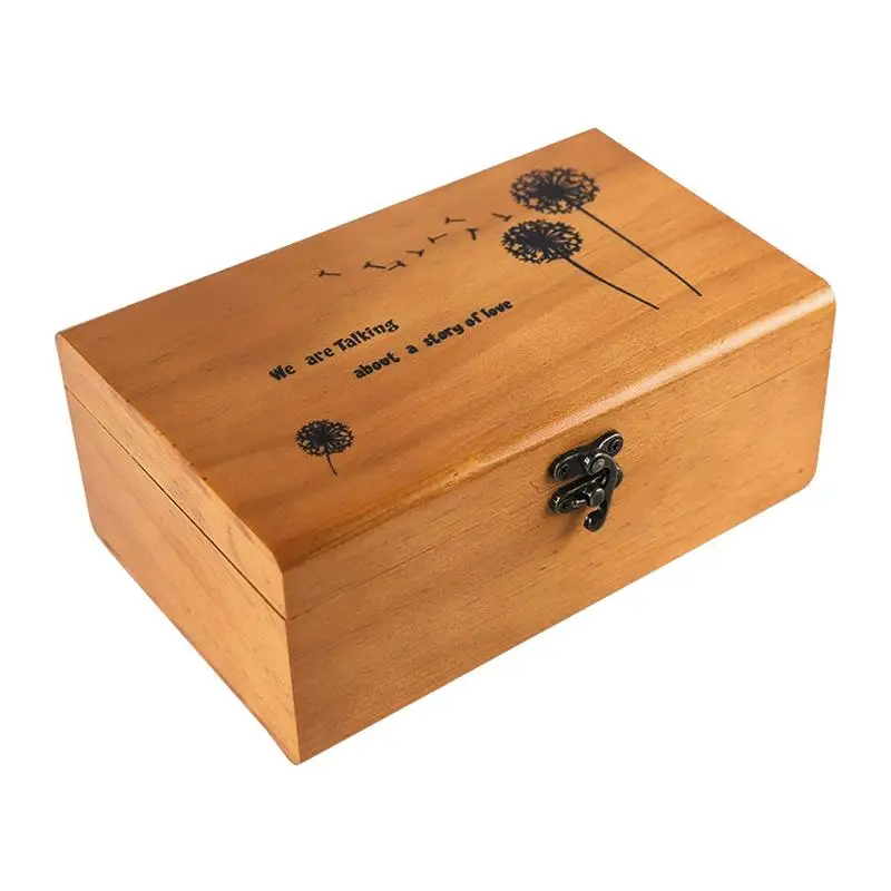 Резьба иглы для хранения Коробка шитья Treasure Box резьба деревянный ящик Чехол