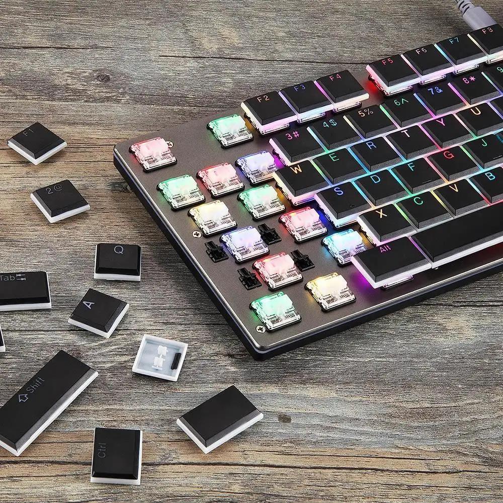 Motospeed CK94 NKRO Супер тонкая механическая клавиатура USB Проводная RGB подсветка