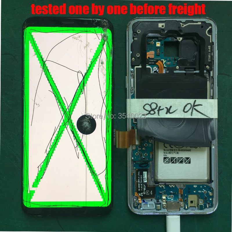 Practice LCD screen assmebly with frame for samsung S6edge s6edge plus s7edge S8 and glass separating practice | Инструменты